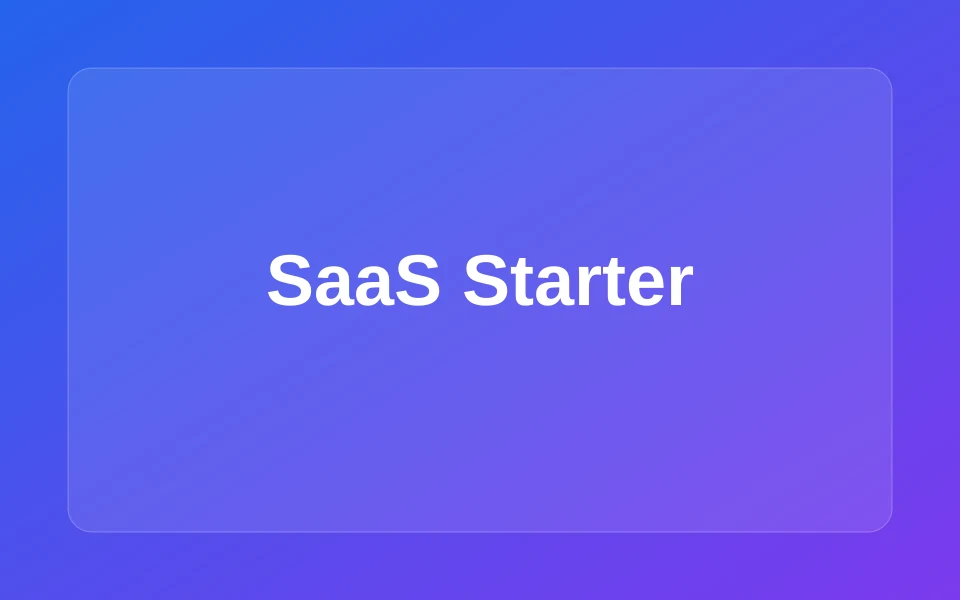 SaaS Product